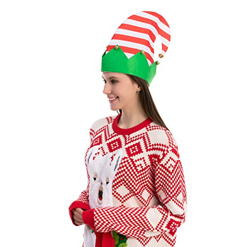 JOYIN 3 Pcs de Sombreros de Fieltro Navideño de Colores para Fiestas Navideñas, Única Talla única para la Mayoría, Niños, Adolescentes y Adultos