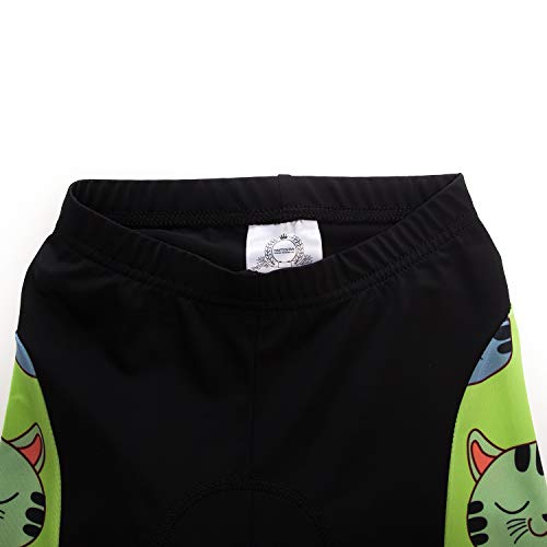 JPOJPO Ciclismo Bicicleta Pantalones Cortos Niños Bicicletas Equitación Medio Pantalones 4D Gel Acolchado Ciclo desgaste Medias - - Medium