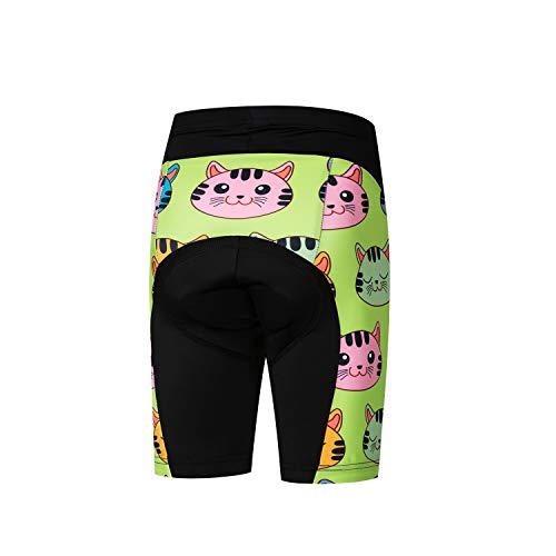 JPOJPO Ciclismo Bicicleta Pantalones Cortos Niños Bicicletas Equitación Medio Pantalones 4D Gel Acolchado Ciclo desgaste Medias - - Medium