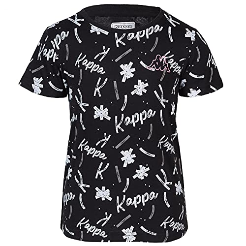 Kappa QUAPPA Camiseta, Negro/Blanco, 4Y para Niñas