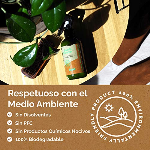 Kaps Suede Cleaner | Ecológico, Sin Disolventes, Biodegradable | Líquido Limpiador para Calzado, Bolsos y Accesorios de Ante y Cuero Nobuck | Hecho en Europa