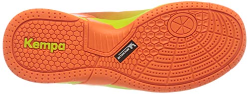 Kempa Attack 2.0 Junior, Zapatillas de Balonmano, Multicolor (Fluor Orange/Fluor Gelb 02), 34 EU