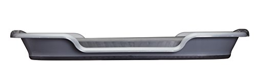KitchenCraft MasterClass Smart Space - Cesta plegable para la colada (tamaño grande, 60,5 x 40 x 28 cm), color negro y gris