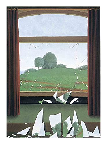 La llave de los campos, Rene Magritte Cuadros Decoracion Cuadro Decoración Lienzos Decorativos Decoración Pared Cuadros Decoracion Salon Modernos (70x100cm (27.5x39.4in), Sin Marco)