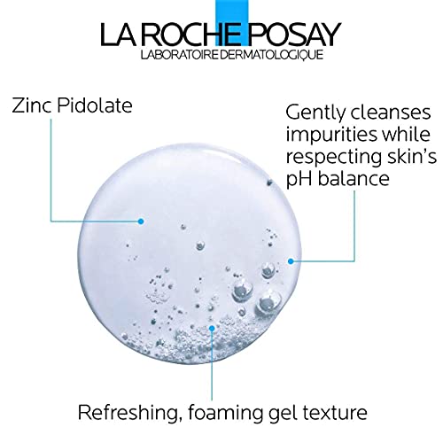 La Roche-Posay, Crema gel mousse limpiador facial, 400 ml