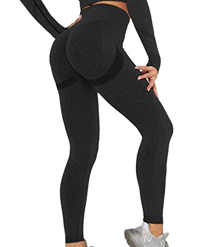 Lalamelon Leggins Deportivos Mujer Push up Mallas Pantalones Cintura Alta Yoga Leggings Pantalón Moda Sin Costuras para Fitness Running Deporte