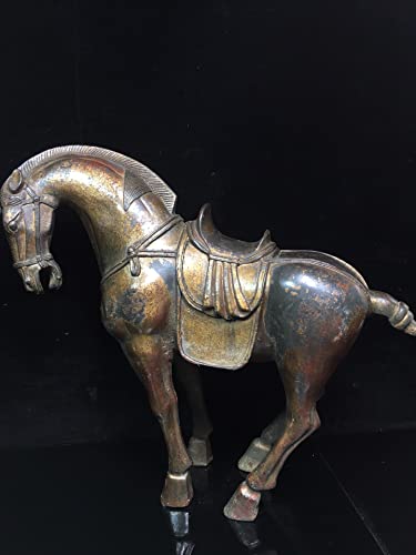 LAOJUNLU Una colección de obras maestras de bronce antiguo de caballo de bronce finamente hecho a mano de joyería de estilo tradicional chino solitario