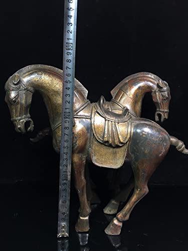 LAOJUNLU Una colección de obras maestras de bronce antiguo de caballo de bronce finamente hecho a mano de joyería de estilo tradicional chino solitario
