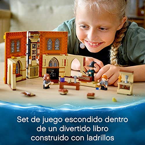 LEGO 76382 Harry Potter Momento Hogwarts: Clase de Transfiguración, Juego de Viaje en Forma de Libro, Regalo para Niños 8 años