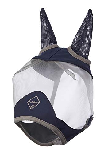LeMieux Armour Shield Protector Fly Mask Half with Ears, Unisex-Adult, Navy, X-Small