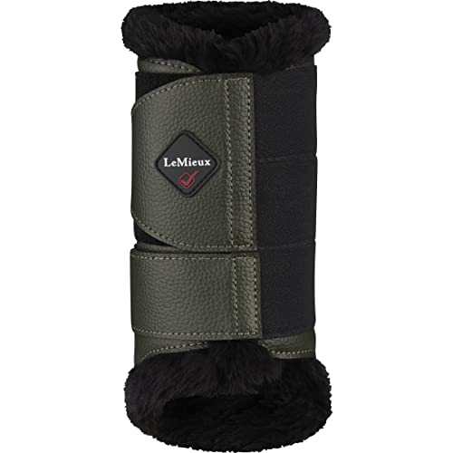 LeMieux Botas de cepillado con forro polar, color roble mediano