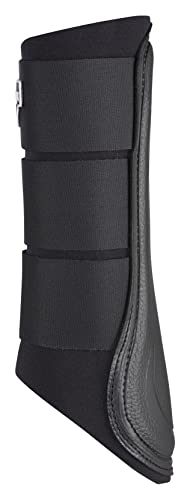 LeMieux Unisex's ProSport Grafter Brushing Boots Pair, Black, Medium