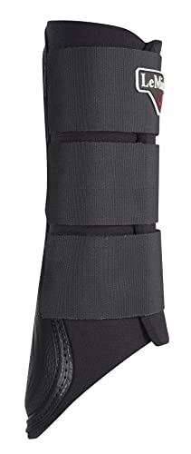 LeMieux Unisex's ProSport Grafter Brushing Boots Pair, Black, Medium