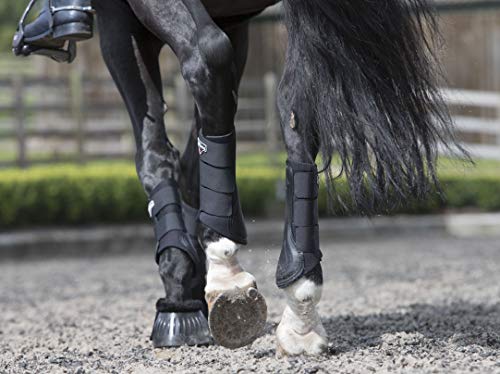 LeMieux Unisex's ProSport Grafter Brushing Boots Pair, Black, Medium