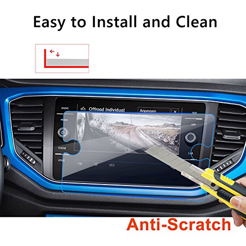 LFOTPP T-Roc 8 Pulgadas Navegación Protector de Pantalla - 9H Cristal Vidrio Templado GPS Navi película protegida Glass