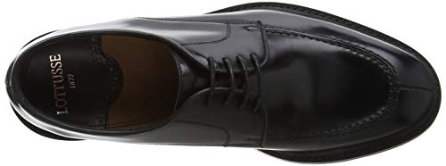 Lottusse L6711, Zapatos de Cordones Derby Hombre, Negro (Jocker P. Negro Jocker P. Negro), 42.5 EU