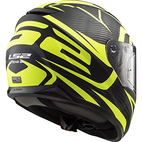 LS2 Casco de moto STREAM EVO JINK MAT Negro Amarillo, Negro/Amarillo, S