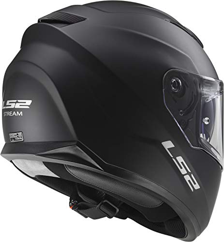 LS2 Casco de moto STREAM EVO MAT Negro, Negro, L (103204011L)