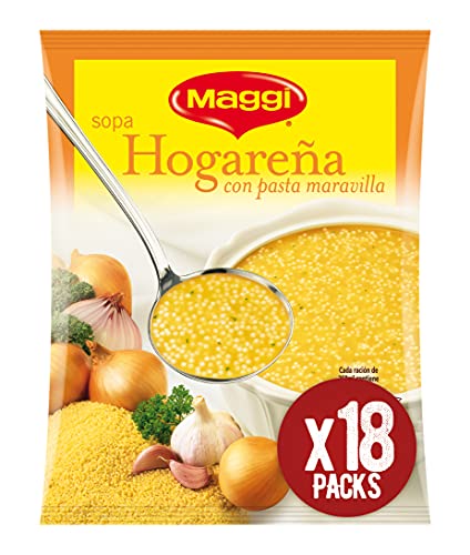 Maggi - Sopa Hogareña con Pasta Maravilla - 78 g - [Pack de 18]