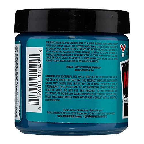 Manic Panic - Siren's Song Classic Creme Vegan Cruelty Free Green Semi Permanent Hair Dye - 3 x 118ml