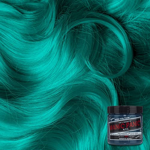 Manic Panic - Siren's Song Classic Creme Vegan Cruelty Free Green Semi Permanent Hair Dye - 3 x 118ml