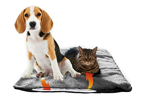 Manta térmica para Perros y Gatos para Suelos fríos | Ideal para Animales Mayores | Manta térmica Lavable para Perros | Refleja el Calor Corporal | Estera de Calor sin crujaduras