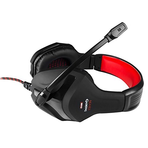 Mars Gaming MH2, Auriculares Gaming con Micrófono, Ultrabass, Cancelación Ruido