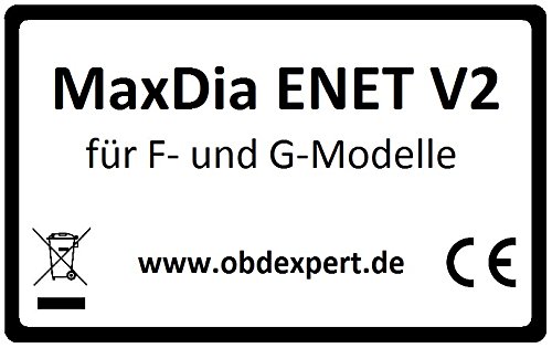 maxdia ENET V2 – El High-quality Ethernet Interface de diagnóstico para BMW MODELOS F de y G de modelos para diagnóstico y codificación