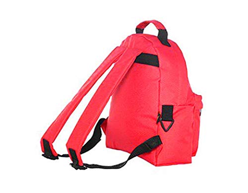 Mein Zwergenland Set de 5 Guardería Classic y Fiambrera Mepal con Bento Caja y Tenedor, Bolsa de Gimnasio + Botella con Nombre Rojo - Caballo, Set 5: Rucksack, Brotdose, Flasche, Turnbeutel