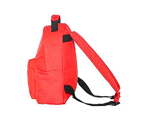 Mein Zwergenland Set de 5 Guardería Classic y Fiambrera Mepal con Bento Caja y Tenedor, Bolsa de Gimnasio + Botella con Nombre Rojo - Caballo, Set 5: Rucksack, Brotdose, Flasche, Turnbeutel