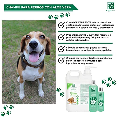 MENFORSAN Champú Perros Aloe Vera - 1 Litro