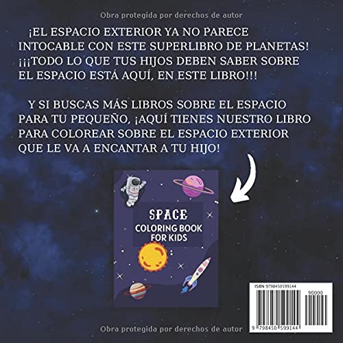 MI PRIMER LIBRO DE PLANETAS: 3-5, 5-8 Años|Curiosidades del Sistema Solar para los pequeños|Explora los increíbles datos del Espacio Exterior y las ... contar y colorear| Gran libro del espacio