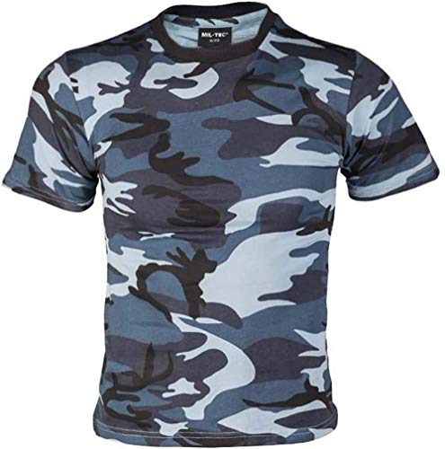 Mil-Tec EE.UU. Army T-Shirt por niños Camuflaje cualidad Ligero (Skyblue/L)