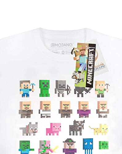 Minecraft Camiseta para Chicos Negro Negro 12-13 Años