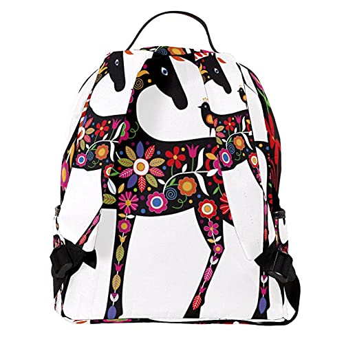 Mini bolso de la mochila para las mujeres bolso de playa popular caballo de la flor para el trabajo, la escuela, al aire libre