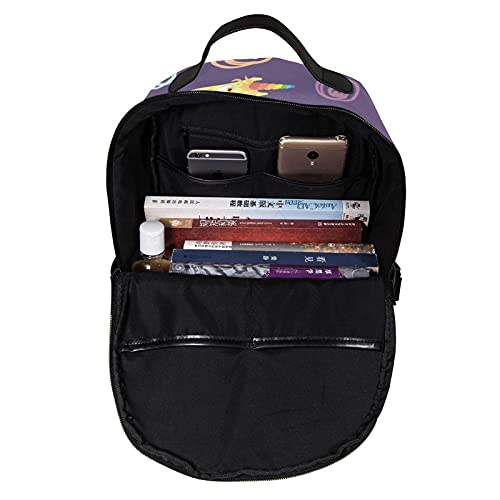 Mini bolso de la mochila para las mujeres bolso de viaje de cuero catrtoon caballos para el trabajo, la escuela, al aire libre