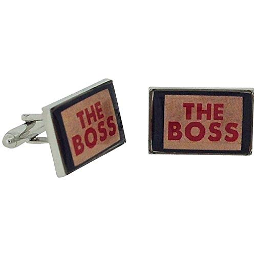 Ministerio de chaparreras "The Boss" espléndido par de gemelos en caja de regalo HM710