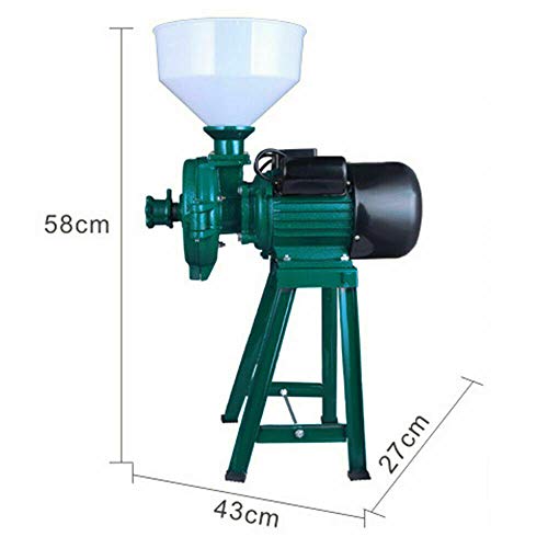 Molinillo de cereales eléctrico multifunción 1500 W 220 V, molinillo de maíz eléctrico con embudo, triturador de especias, triturador de seco, uso doméstico y comercial.