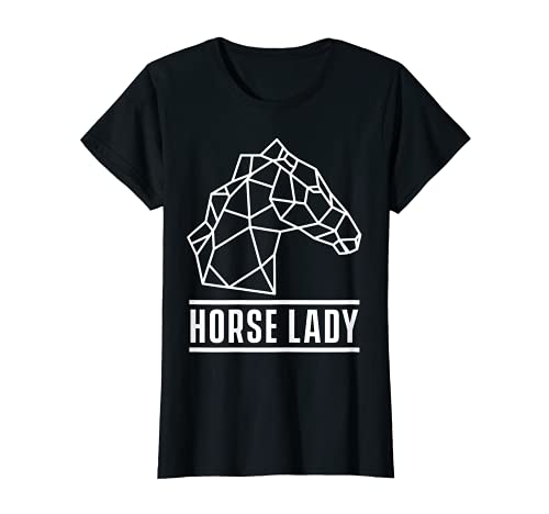 Mujer Dama Caballo Pony Deportes Ecuestres Caballos Silla Montar Camiseta