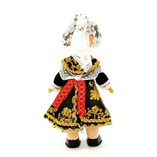 Muñeca colección Regional 25 cm. Vestido típico Salmantina Charra Salamanca, Fabricada en España por Folk Artesanía Muñecas
