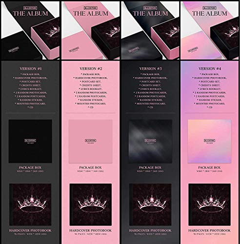 Music & New Blackpink - The Album (Vol.1) Album+Extra Photocards Set (ver.4)