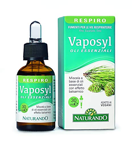 Naturando Srl Vaposyl 30 Ml - Una Mezcla De Aceites Esenciales Con Efecto Balsámico 30 Ml, Amarillo