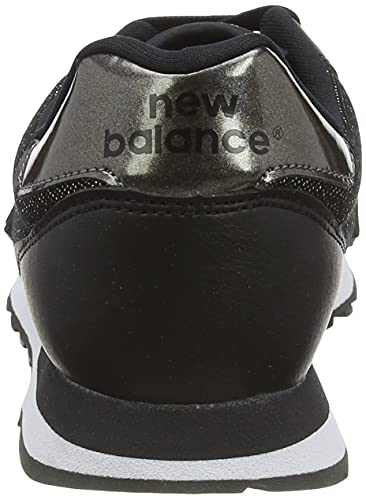 New Balance 500 Glitter Pack, Zapatillas para Mujer, Negro, 37.5 EU