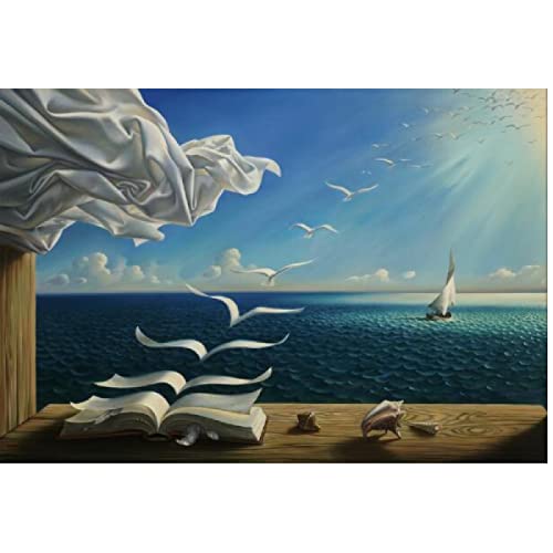 NIEMENGZHEN Lienzo Moderno Arte de la Pared Salvador Dali Surrealismo Art Posters e Impresiones Cuadros de Pared Decoración del hogar Pinturas en Lienzo 45x65cm Sin Marco