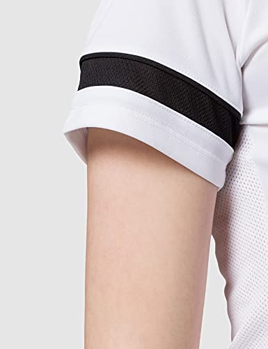 NIKE W NK Dry ACD21 Polo SS Shirt, Women's, White/Black/Black/Black, XL
