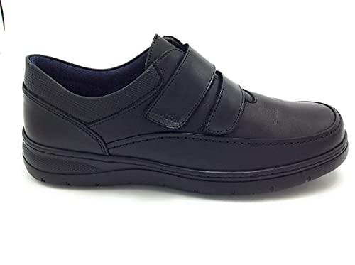 Notton 23 Zapato Confort Caballero Velcro Negro - 43
