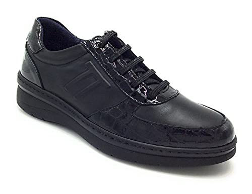 Notton 3216 Zapato Confort Cordones Negro - 38