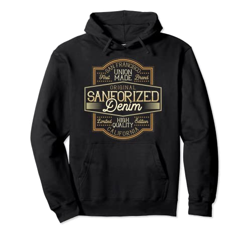 Original Sanforized Denim Sudadera con Capucha