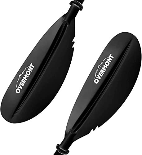 Overmont Remos Aluminio de Doble Convertibles en uno 3 Angulos Ajustables Ligero Anti-sumergido Longitud Total 222cm para Sup Kayak Piragua Canoa Barco