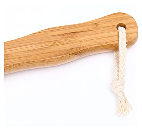 OWCO Ducha Cepillo de baño Lateral Doble Cepillo de Lavado Corporal Ajuste para espueros Traseros Cepillo de Ducha de cerdas con Mango de Madera Largo Baño de Cepillado Cepillo de baño